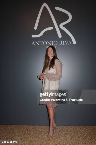 Benedetta Mazza attends the Princess Garden – Antonio Riva Milano Fashion Show Photocall at Società del Giardino on April 12, 2023 in Milan, Italy.