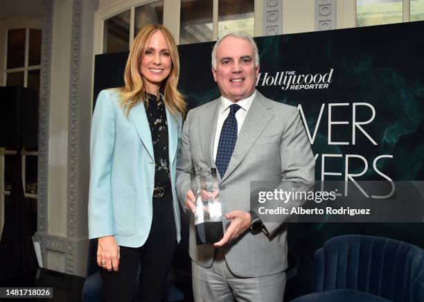 Dana Walden, Co-Chairman, Disney Entertainment and honoree Horacio Gutierrez, Senior EVP & General Counsel, The Walt Disney Company, attend The...