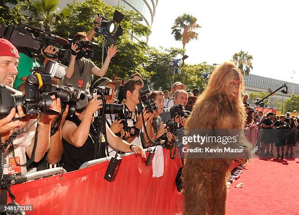 Sasquatch arrives at the 2012 ESPY Awards at Nokia Theatre L.A. Live on July 11, 2012 in Los Angeles, California.