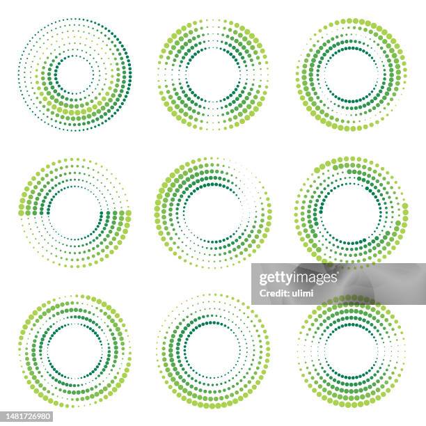 circles - water half full stock illustrations