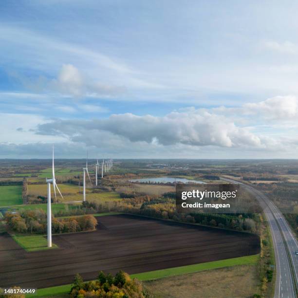 windturbines - rigips stock pictures, royalty-free photos & images