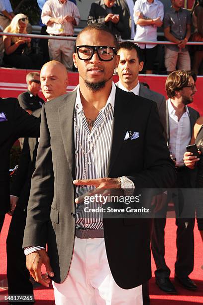 Player DeSean Jackson of the Philadelphia Eagles arrives at the 2012 ESPY Awards at Nokia Theatre L.A. Live on July 11, 2012 in Los Angeles,...