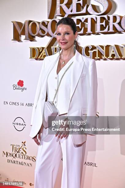 Esther Doña during the premiere of the new movie 'The Three Musketeers: D'Artagnan', on April 12 in Madrid, Spain.