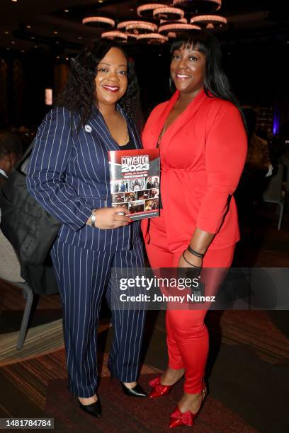 Ashley Sharpton and Dominique Sharpton attend The National Action Network 2023 Convention on April 12, 2023 in New York City.