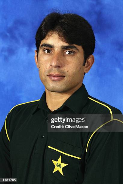 Portrait of Misbah-ul-Haq of Pakistan taken before the ICC Champions Trophy in Colombo, Sri Lanka on September 10, 2002.