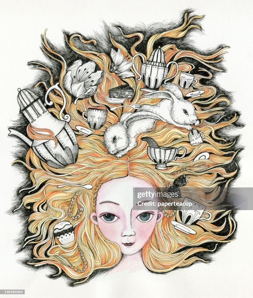 Tea party hairstyle