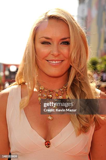 Olympic Skier Lindsey Vonn arrives at the 2012 ESPY Awards at Nokia Theatre L.A. Live on July 11, 2012 in Los Angeles, California.
