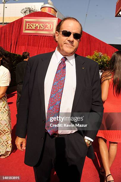 Personality Chris Berman arrives at the 2012 ESPY Awards at Nokia Theatre L.A. Live on July 11, 2012 in Los Angeles, California.