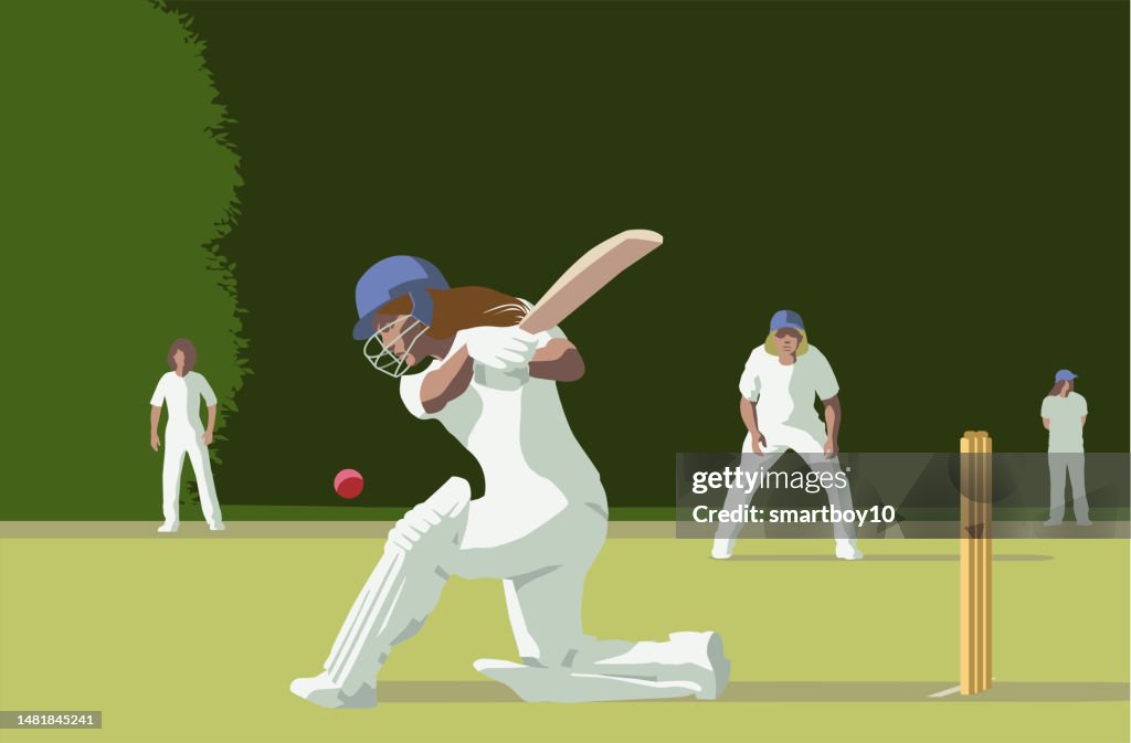 Jugadoras de críquet