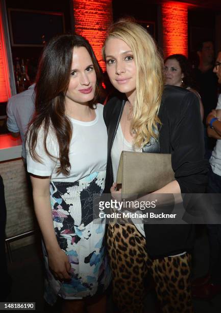 Actresses Elizabeth Reaser and Casey LaBow attend "The Twilight Saga: Breaking Dawn Part 2" VIP Comic-Con Celebration Sponsored by Fandango at Float...