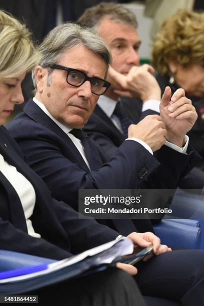 Giampaolo Montali during the presentation of the Italian Open of golf 2023 at the headquarters of Coni. Rome , April 12th, 2023