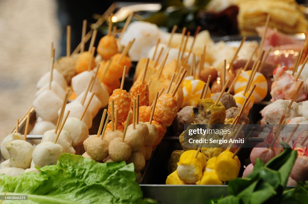 Macau street food skewers