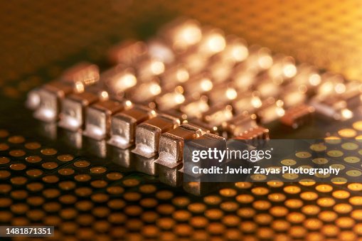 Computer Processor Chip CPU And Electronic Components Computer Processor Chip CPU And Electronic Components