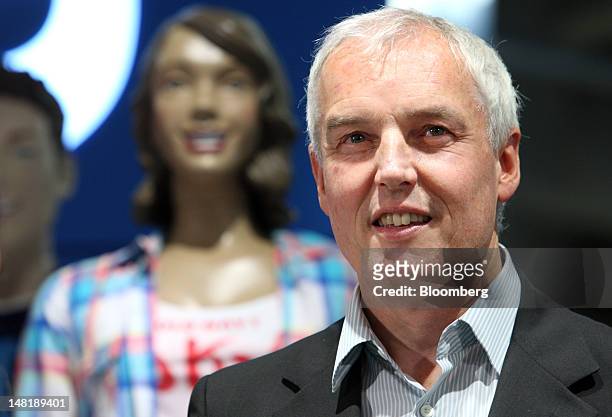 Stephen Sunnucks, international president of Gap Inc., poses for a photograph during the opening of the Old Navy shop in Tokyo, Japan, on Thursday,...