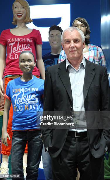 Stephen Sunnucks, international president of Gap Inc., poses for a photograph during the opening of the Old Navy shop in Tokyo, Japan, on Thursday,...