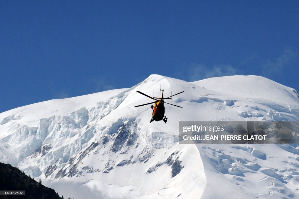 FRANCE-ACCIDENT-AVALANCHE-MONT-BLANC