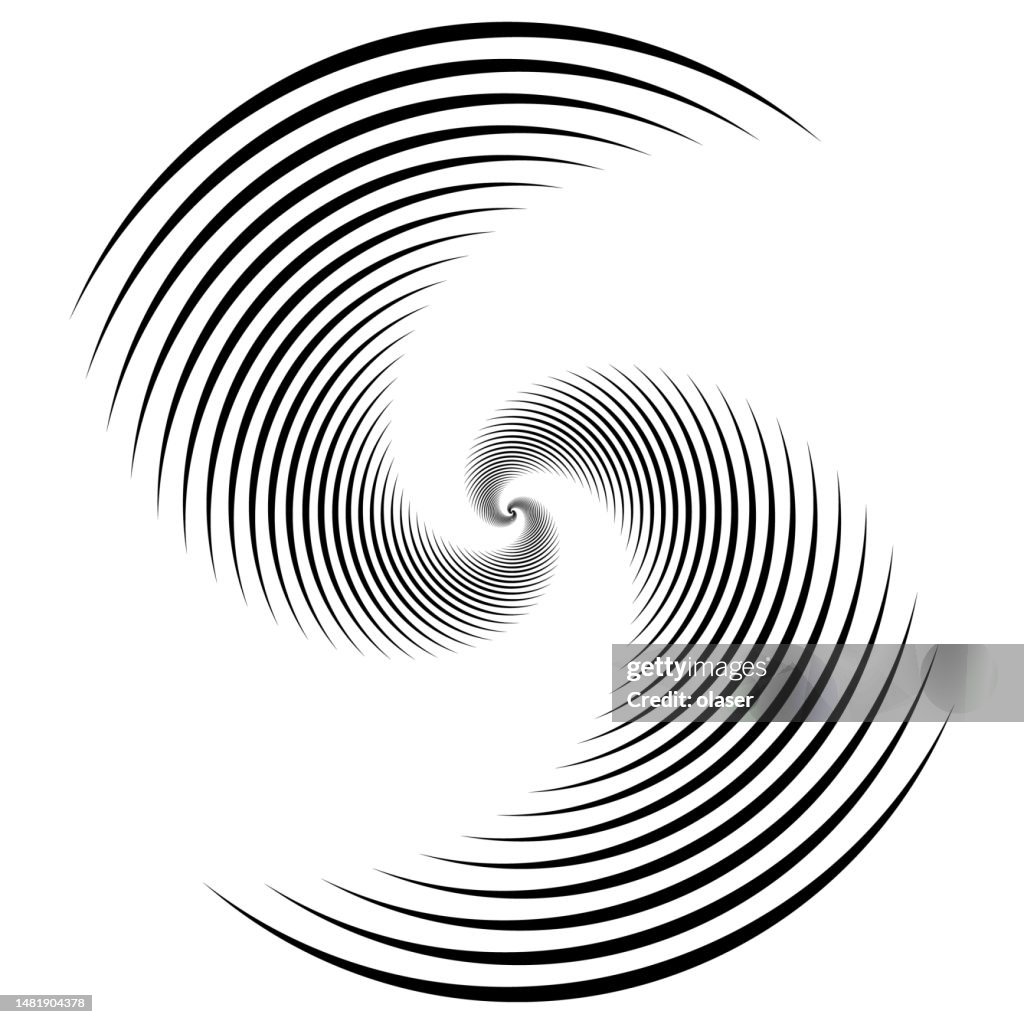 Swirl Pattern Contour Line Double Swirl Pattern Made From Slimming Lines In Concentric Pattern ...