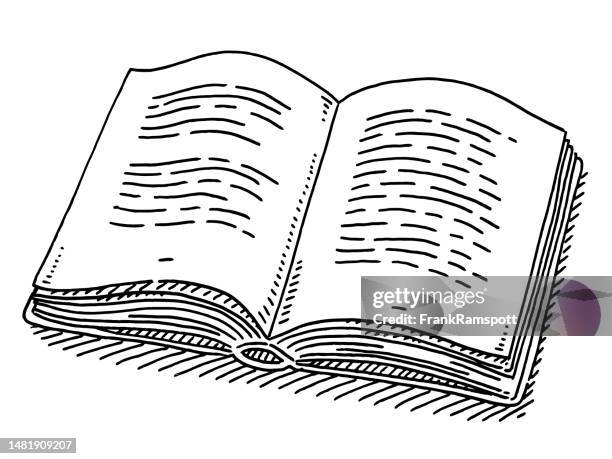 Open Book Drawing Vector Images (over 8,900)