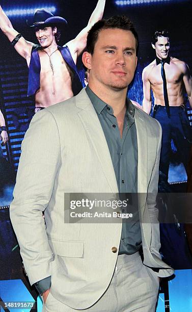 Actor Channing Tatum attends the "Magic Mike" photocall at Hotel De Rome on July 12, 2012 in Berlin, Germany.