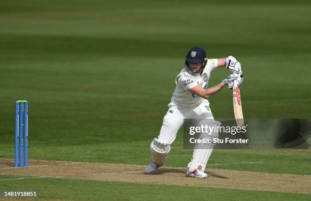 Durham batsman Ollie Robinson in batting action during day one of the LV= Insurance County Championship Division 2 match between Durham and...