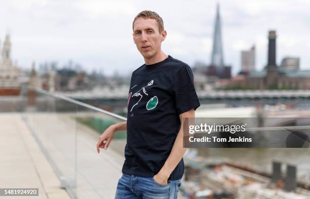 Dan Martin, the Irish former professional road racing cyclist, poses for a portrait overlooking the River Thames on September 21st 2022 in...