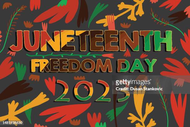 juneteenth independence day - modern slavery stock-grafiken, -clipart, -cartoons und -symbole