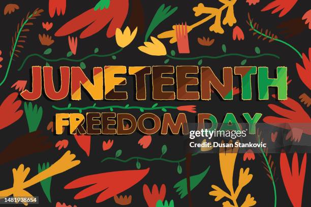 juneteenth freedom day - juneteenth stock illustrations