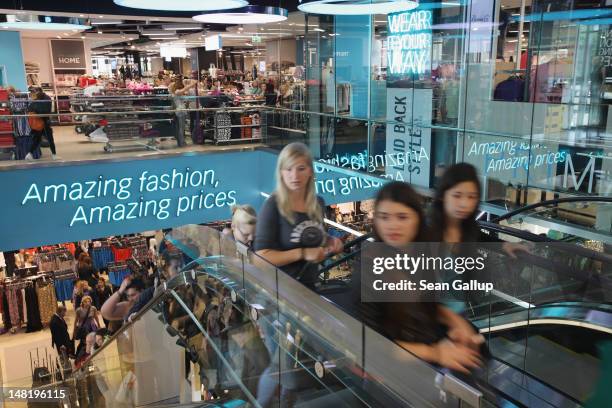 Shoppers crowd a Primark clothing store a day after the store's opening on July 12, 2012 in Berlin, Germany. Primark is expanding aggressively in...