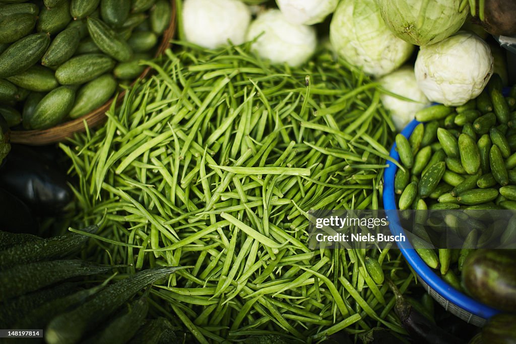 Close up of vegetables for sale