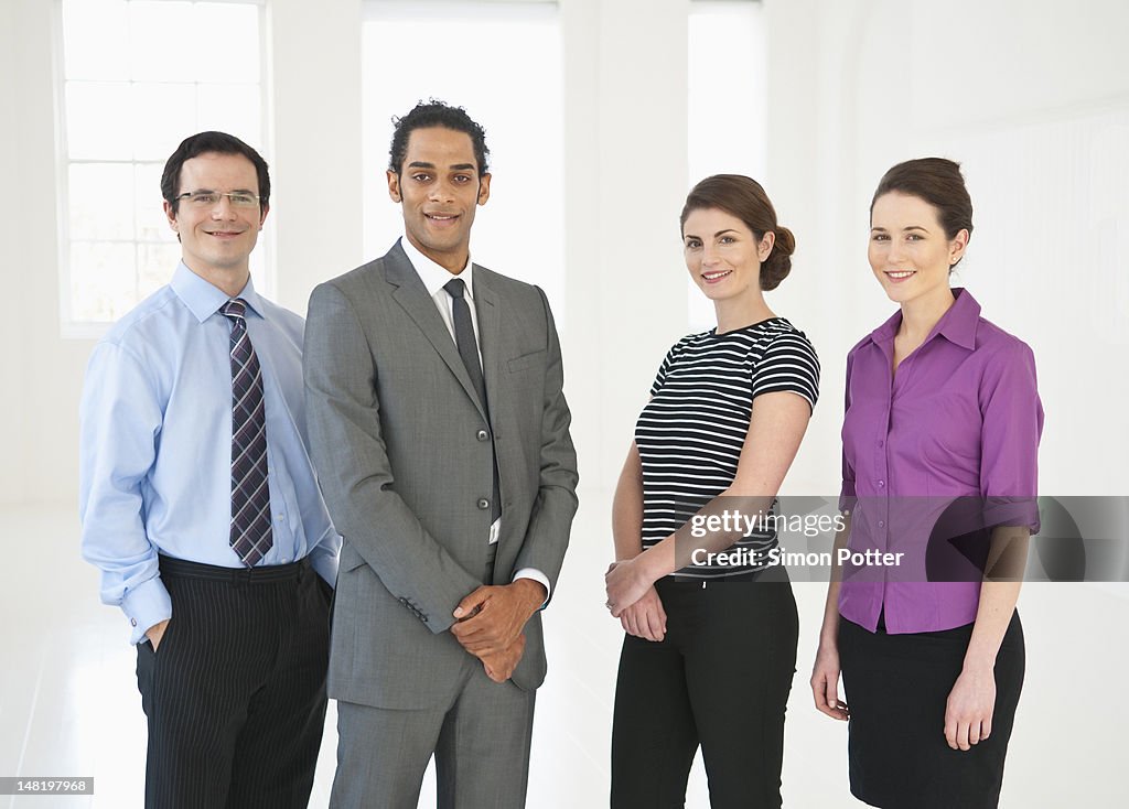 Business people standing in office