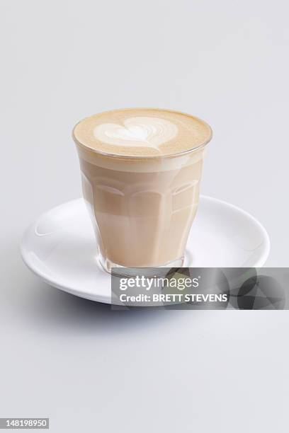 close up of latte - café au lait stock pictures, royalty-free photos & images