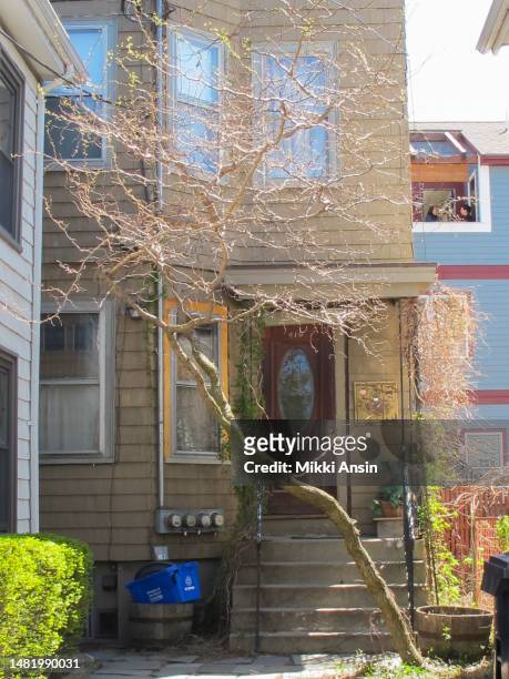 Exterior view of a house at 410 Norfolk Street, Cambridge, Massachusetts, April 21, 2013. The house was the residence of brothers Tamerlan and...