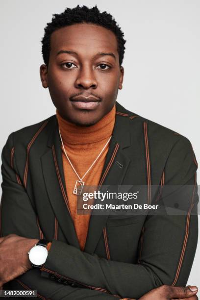 Brandon Micheal Hall of CBS's 'God Friended Me' poses for a portrait during the 2019 Winter TCA Tour at Langham Hotel on January 30, 2019 in...