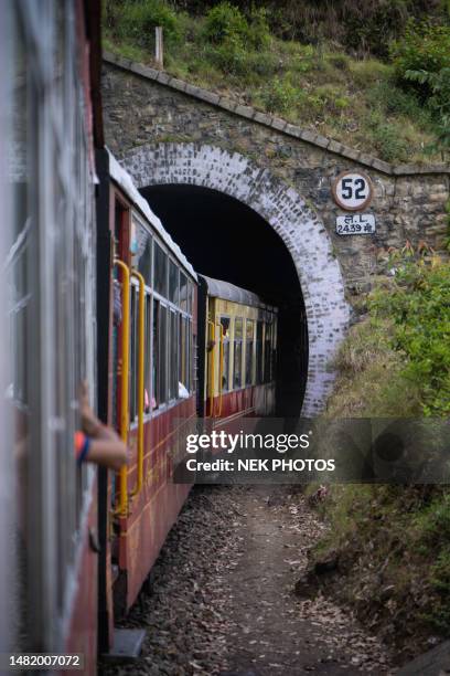 shimla toy train himalayan queen himachal pradesh - shimla stock pictures, royalty-free photos & images