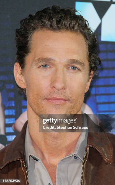 Actor Matthew McConaughey attends the 'Magic Mike' photocall at the Hotel De Rome on July 12, 2012 in Berlin, Germany.