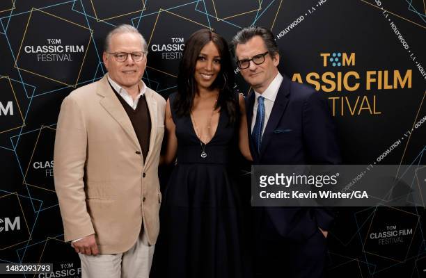 David Zaslav, President & CEO, Warner Bros. Discovery, Shaun Robinson and Ben Mankiewicz attend the Opening Night Gala and World Premiere of 4k...