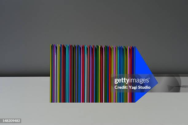 Simple composition with colorful object