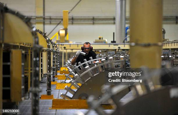 Ball Can Making Process Aluminium Can Production At Ball Packaging Europe Ltd Photos and ...