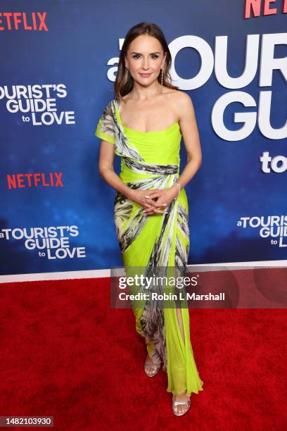 Rachel Leigh Cook attends the World Premiere Of Netflix's New Rom-Com "A Tourist's Guide To Love" at TUDUM Theater on April 13, 2023 in Hollywood,...