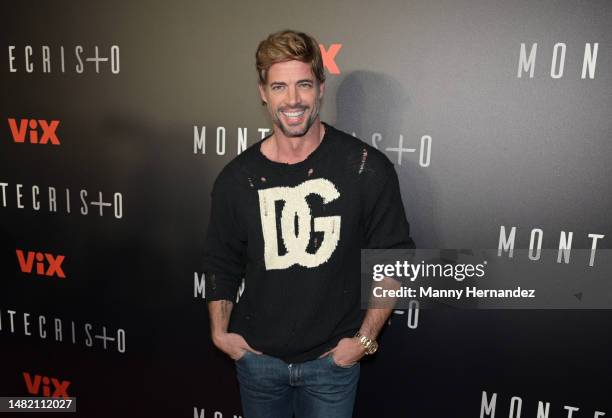 William Levy attends the "Montecristo" screening at the Silverspot Cinema - Downtown Miami on April 13, 2023 in Miami, Florida.