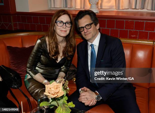 Dana Delany and Ben Mankiewicz pose at the after party for TCM's Classic Film Festival opening night Gala and World Premiere of the 4K Restoration of...