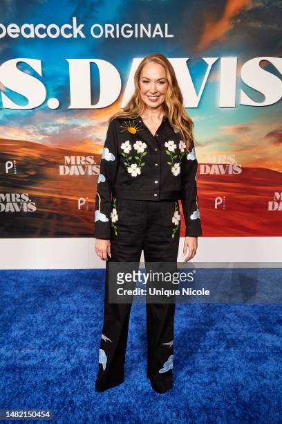 Elizabeth Marvel attends the Peacock's "Mrs. Davis" Los Angeles Premiere at DGA Theater Complex on April 13, 2023 in Los Angeles, California.