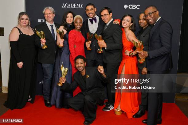 Marsha Stephanie Blake, Aaron Pierre, Lamar Johnson , Kiana Madeira, Clement Virgo, and the cast of "Brother" win Best Motion Picture for "Brother"...