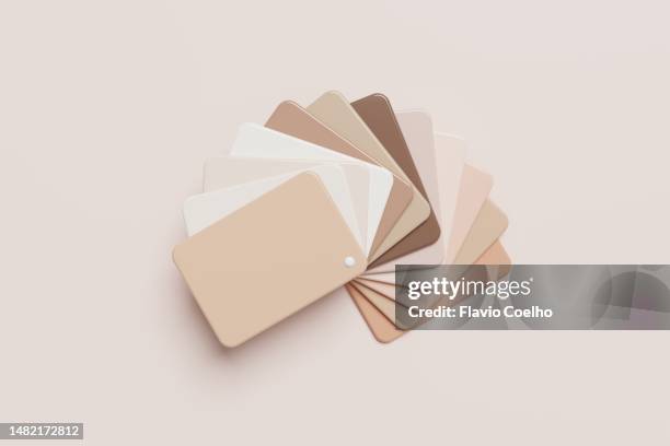 nude color swatch palette set - combinação cor de pele imagens e fotografias de stock