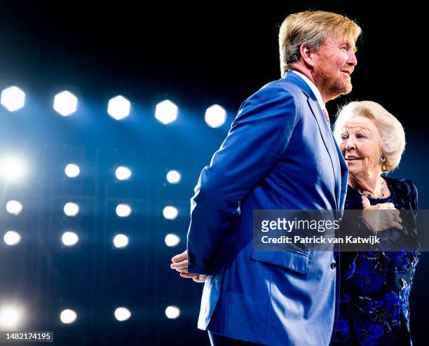 King Willem-Alexander of The Netherlands and Princess Beatrix of The Netherlands attend a performance One of a Kind with choreography by Jiri Kylian...