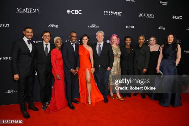 Aaron Pierre, Marsha Stephanie Blake, Clement Virgo, Kiana Madeira, Lamar Johnson and the cast of "Brother" arrive at the Cinematic Arts Awards,...