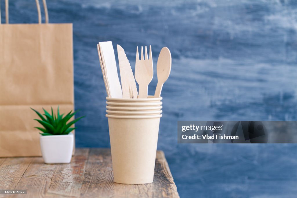 Plastic free sustainable utensils