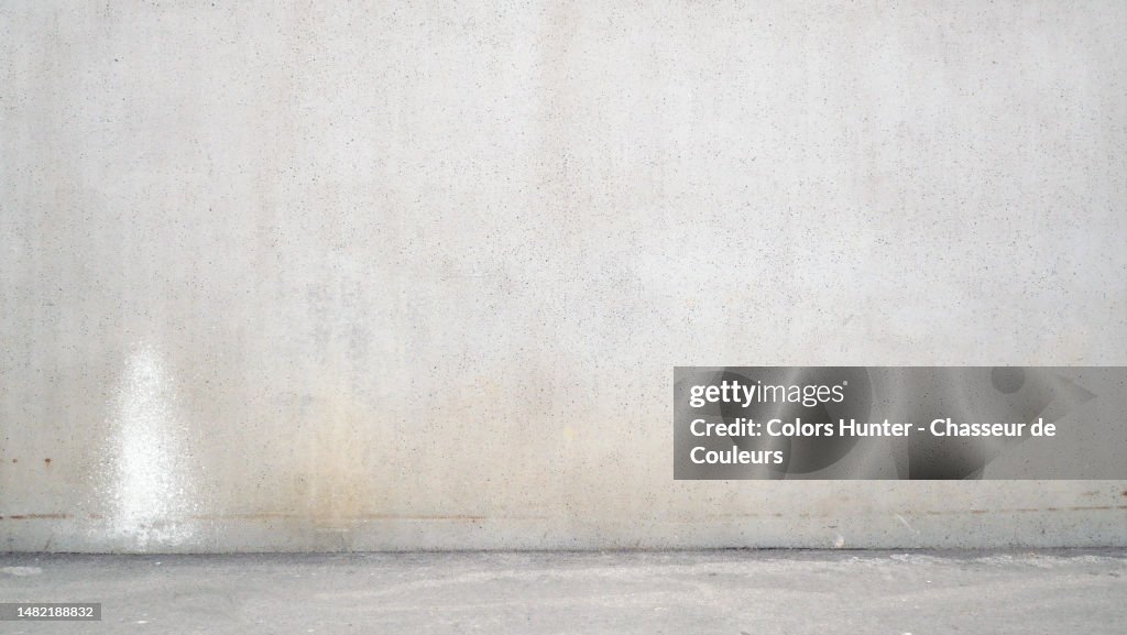 Empty concrete wall and floor of a building under construction in Montreal, Quebec, Canada