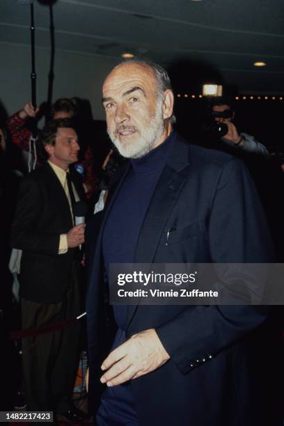 Sean Connery attends the screening of "Outbreak" at Mann Bruin Theater in Westwood, California, United States, 6th March 1995.