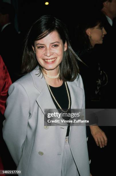 Holly Marie Combs attends the 2nd Annual Screen Actors Guild Awards, held at the Santa Monica Civic Auditorium in Santa Monica, California, United...